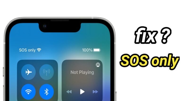 sos only on iphone how to fix