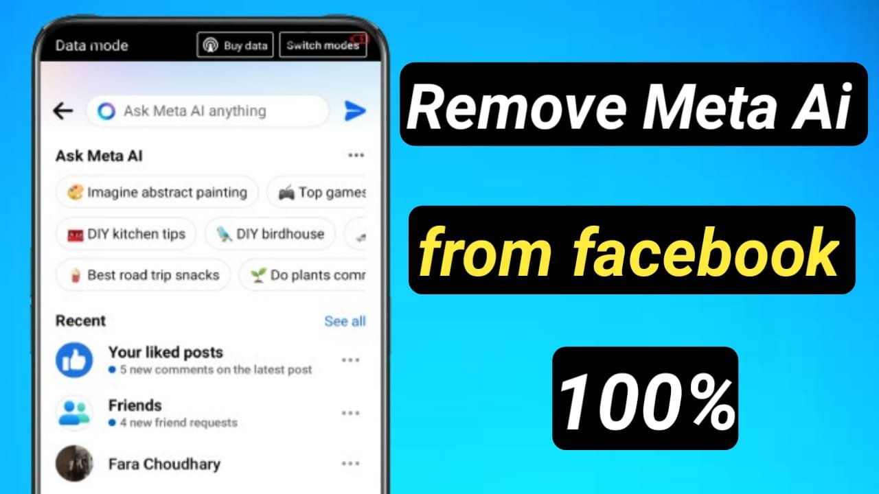 how to remove meta Ai from facebook